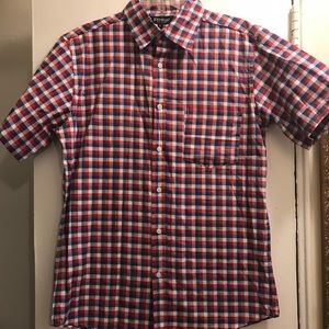 2 for $10 Men’s Red White & Blue plaid button down